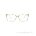 Cat Eye Female Eyewear Optical Cadre Nice White Eyewear pour les femmes